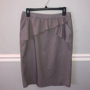 Grey Pencil Skirt